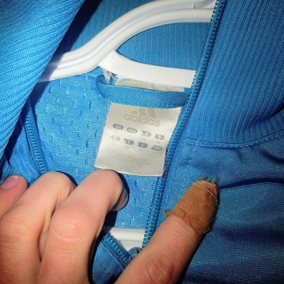 Blue adidas track jacket - Picture 3 of 3